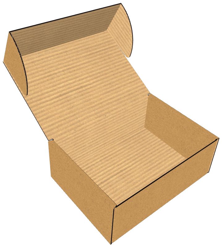 Самосборная коробка 160х120х60 общий вид
