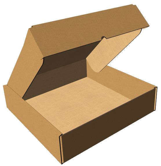 Самосборная коробка 380х380х92 общий вид