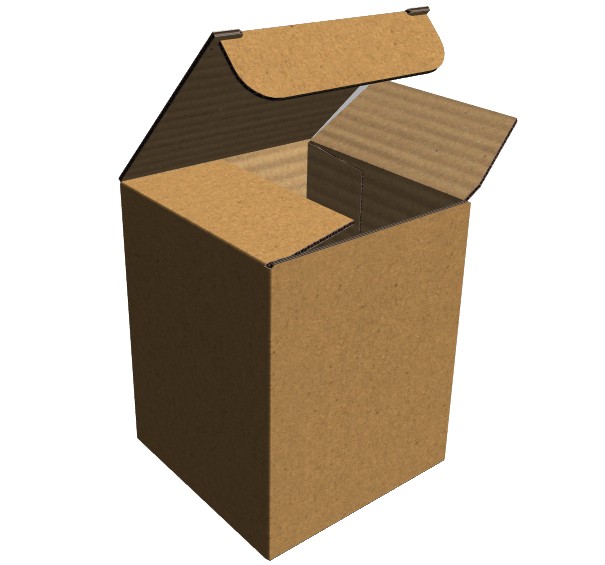 Коробка со сборным дном 75х75х95 общий вид